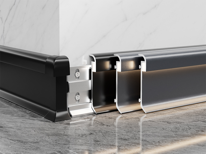 Arc-shaped light strip model (of skirting board)