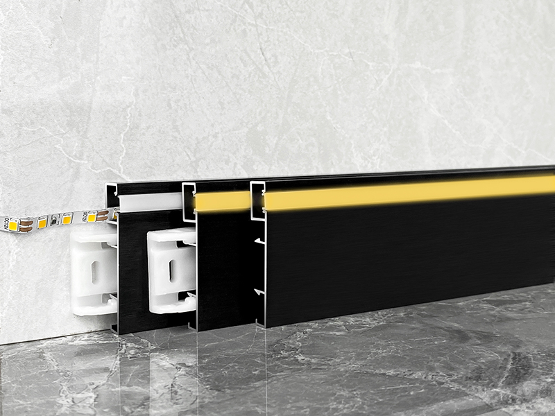 5cm side illuminated light strip buckle skirting board