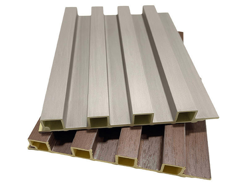 Sound-absorbing WPC grille wall panel